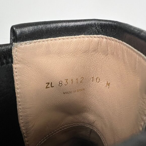 Stuart Weitzman Sleek Black Leather Booties - Picture 6 of 11